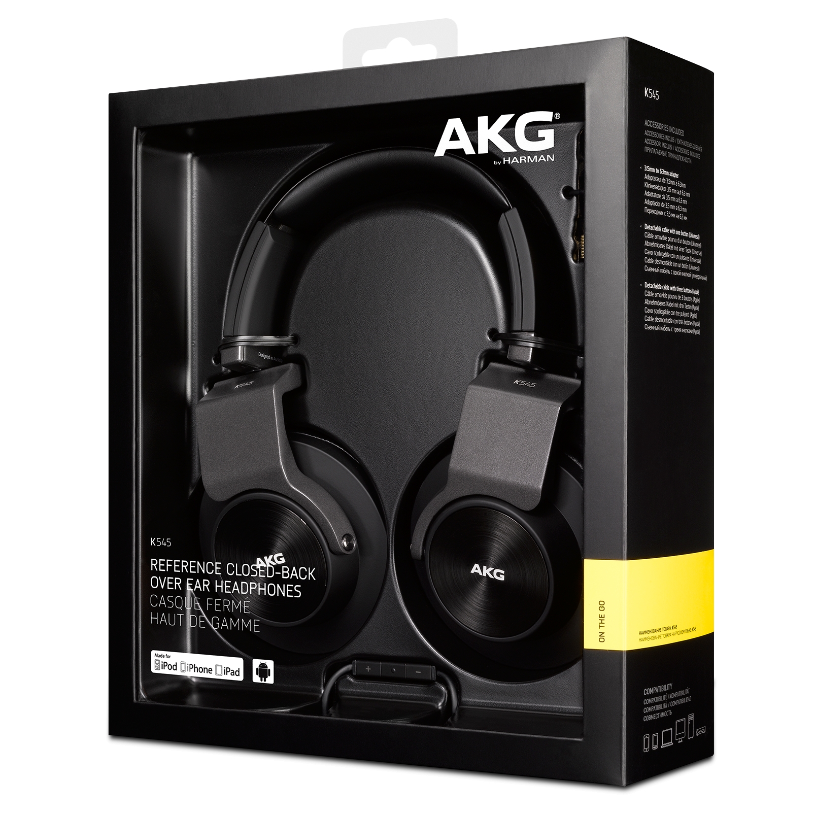 K 545 | High performance over-ear headphones with microphone and 